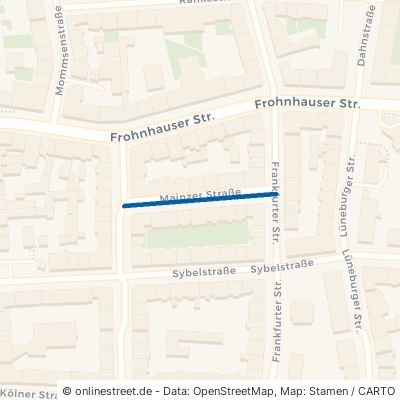 Mainzer Straße 45145 Essen Frohnhausen Stadtbezirke III
