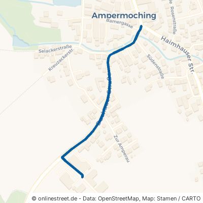Dachauer Straße Hebertshausen Ampermoching 