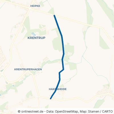Hakenheider Weg Leopoldshöhe Krentrup 