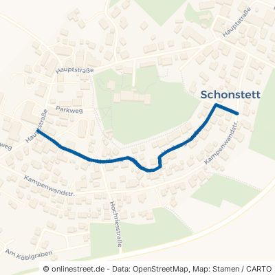 Heubergstraße Schonstett Weiher 