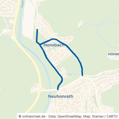 Honsbacher Straße Lohmar Neuhonrath 