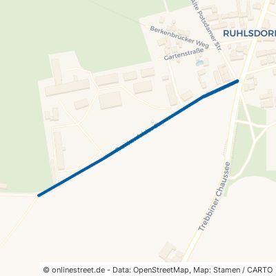 Frankenfelder Straße Nuthe-Urstromtal Ruhlsdorf 