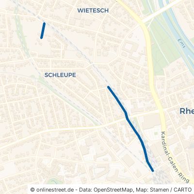 Friedenstraße Rheine Wietesch/Schleupe 