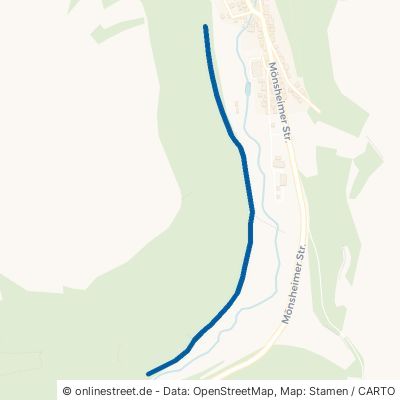 Bohnhaldeweg Wiernsheim Iptingen 