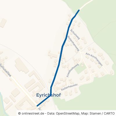 Kurzewinder Straße Ebern Eyrichshof 