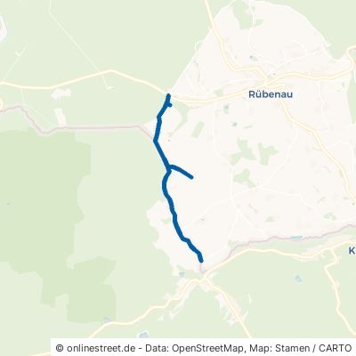 Kriegwaldweg Marienberg Rübenau 