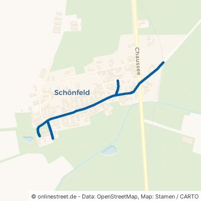 Schönfelder Dorfstraße Kamern Schönfeld 