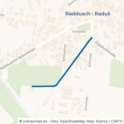 Mühlweg Vetschau Raddusch 