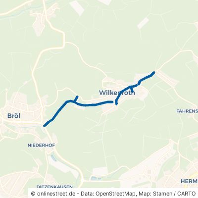 Denklinger Straße Waldbröl Wilkenroth 