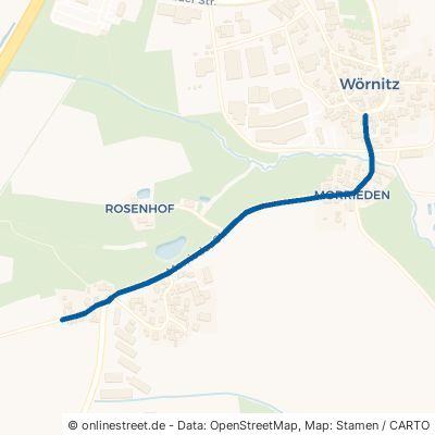 Morrieder Straße Wörnitz Bösennördlingen 
