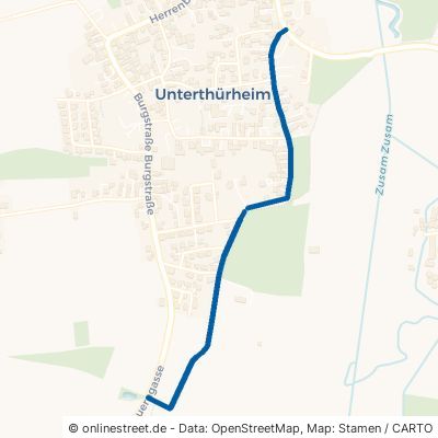 Römerstraße Buttenwiesen Unterthürheim 