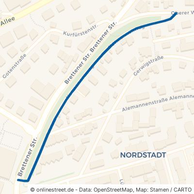 Normannenweg Pforzheim Nordstadt 