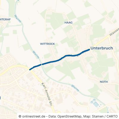Wassenberger Straße Heinsberg Unterbruch 