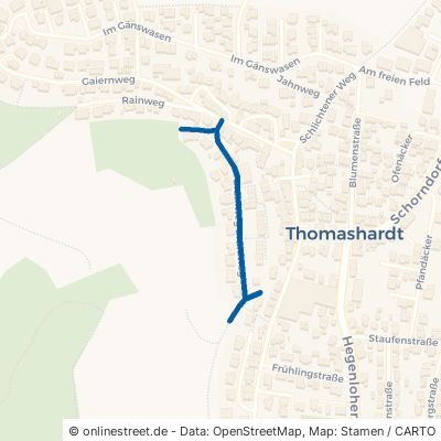 Brühlweg Lichtenwald Thomashardt 