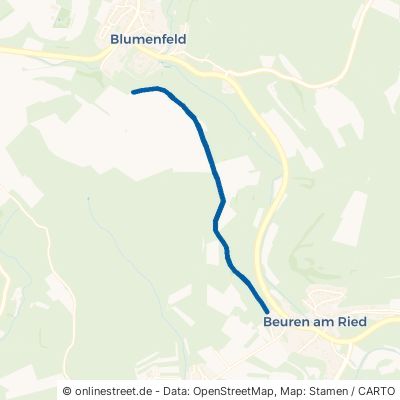 Radweg Blumenfeld - Beuren Tengen 
