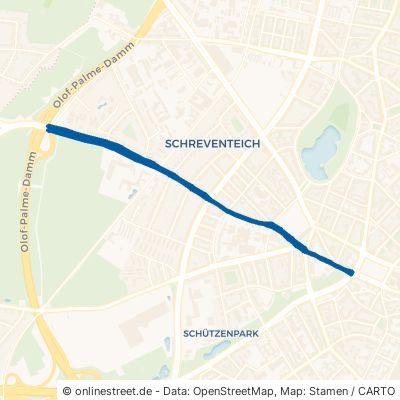 Kronshagener Weg Kiel Schreventeich 