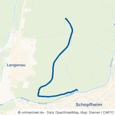 Baierhüttenweg Schopfheim Langenau 