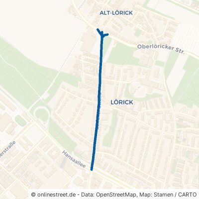 Löricker Straße Düsseldorf Lörick 