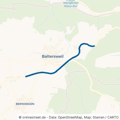 Landstraße Dettighofen Baltersweil 