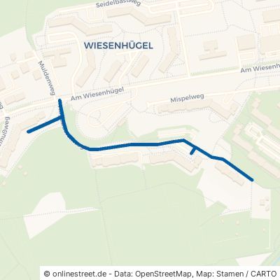 Hagebuttenweg Erfurt Wiesenhügel 