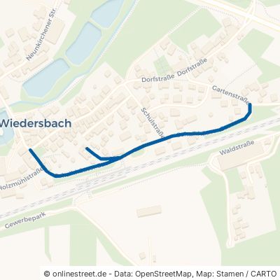 Schalkhäuser Straße Leutershausen Wiedersbach 