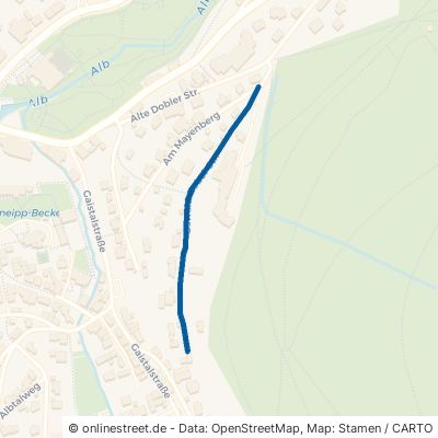 Oswald-Zobel-Straße Bad Herrenalb 