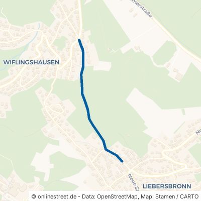Waldackerweg Esslingen am Neckar Liebersbronn 