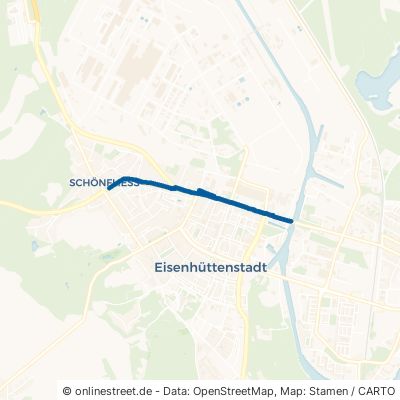 Beeskower Straße Eisenhüttenstadt Schönfließ 