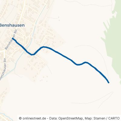 Albrechtser Straße Zella-Mehlis Benshausen 