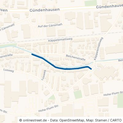 Blauenstraße Schopfheim Gündenhausen 