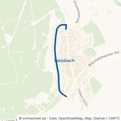 Kapellenstraße Oberelsbach Weisbach 