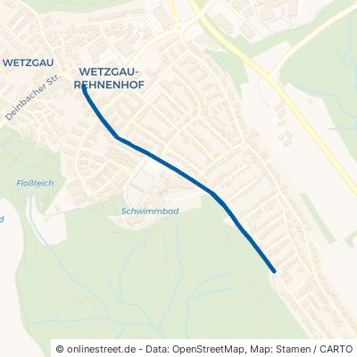 Willy-Schenk-Straße Schwäbisch Gmünd Rehnenhof/Wetzgau 