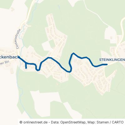 Steinklingener Straße Weinheim Oberflockenbach 