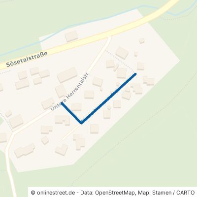Obere Herrentalstraße Osterode am Harz Riefensbeek-Kamschlacken 