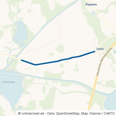 Paretzer Straße Potsdam Uetz-Paaren 