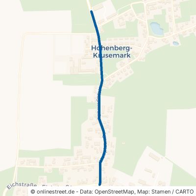 Hauptstraße Hohenberg-Krusemark Lindtorf 