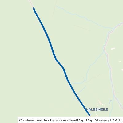 Grenzweg Breitenbrunn (Erzgebirge) Halbemeile 