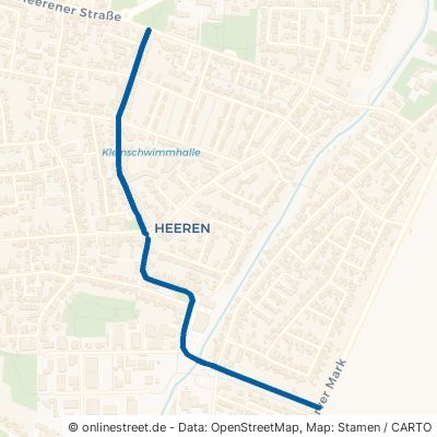 Westfälische Straße Kamen Heeren-Werve 