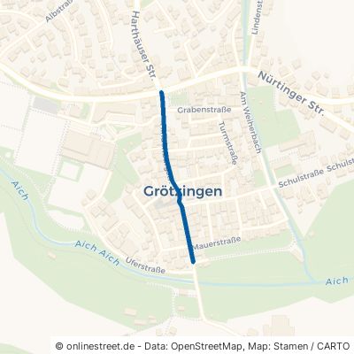 Hindenburgstraße Aichtal Grötzingen 