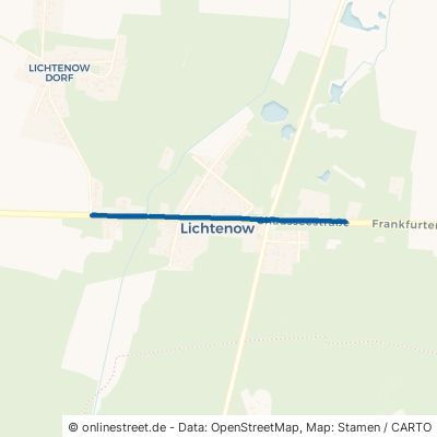 Chausseestraße Rüdersdorf Lichtenow 
