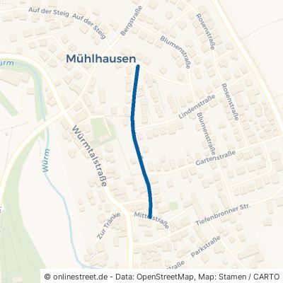 Kirchenstraße Tiefenbronn Mühlhausen 