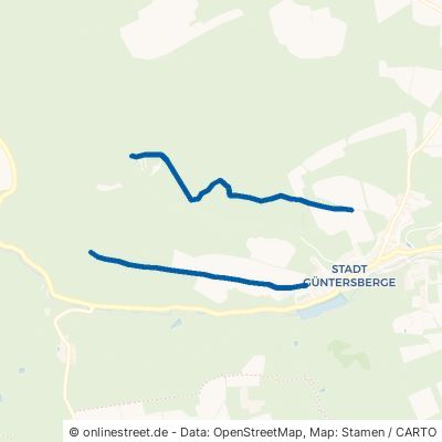 Wanderweg Güntersberge-Stiege Harzgerode Güntersberge 