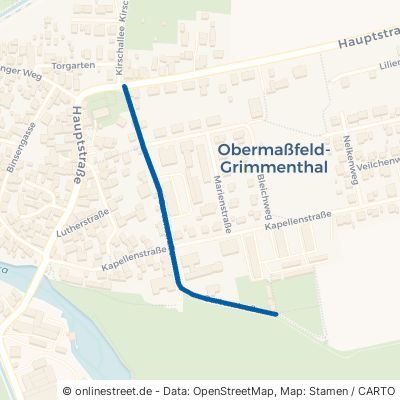Gartenstraße Obermaßfeld-Grimmenthal 