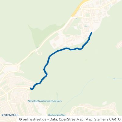 Schwarzenberg-Hangweg Saarbrücken Saint Johann 