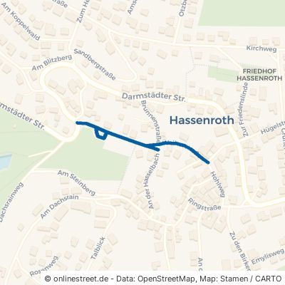 Weiherstraße Höchst im Odenwald Hassenroth Hassenroth