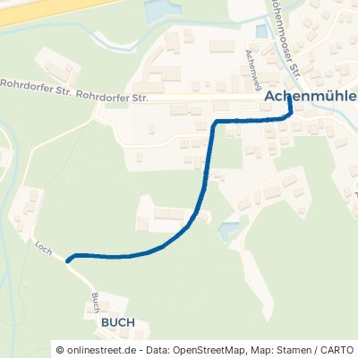 Bucher Straße Rohrdorf Achenmühle 