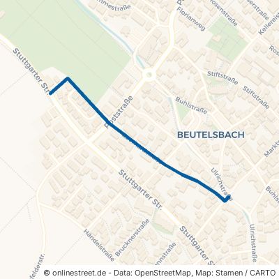 Eberhardstraße Weinstadt Beutelsbach 