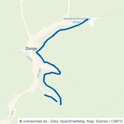 Langer Weg Harz Zorge 