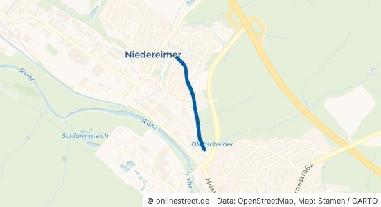 Niedereimerstraße Arnsberg Niedereimer 