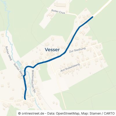 Schmiedefelder Straße Suhl Vesser 
